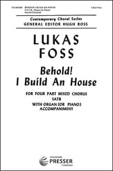 Behold I Build an House SATB choral sheet music cover